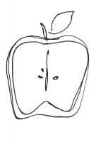 Fruit Contour Apple #112381 Fruit Contour Apple #112381