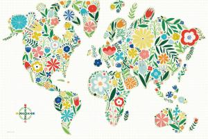 Floral World White #25721