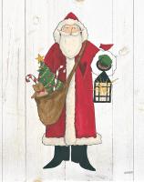 Vintage St Nick I no Words on White Wood #27905 Vintage St Nick I no Words on White Wood #27905