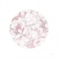 Leafy Abstract Circle I Blush Gray #41996 Leafy Abstract Circle I Blush Gray #41996