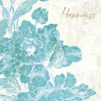 Toile Roses VI Teal Happiness #42444 Toile Roses VI Teal Happiness #42444