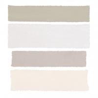Painted Weaving I Neutral on White Sq #42926