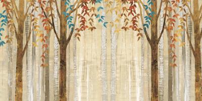 Down to the Woods Autumn Teal Crop #43755