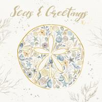 Seaside Blossoms IV Blue Greetings #44930