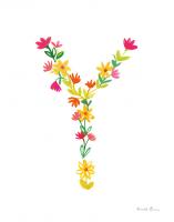 Floral Alphabet Letter XXV #45502 Floral Alphabet Letter XXV #45502