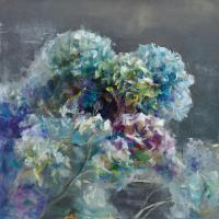 Abstract Hydrangea Dark #46135