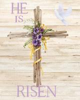 Easter Blessing Saying III with Cross v2 #46955 Easter Blessing Saying III with Cross v2 #46955