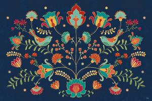 Folk Floral I Dark #47027 Folk Floral I Dark #47027