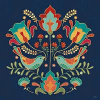 Folk Floral III Dark #47029 Folk Floral III Dark #47029