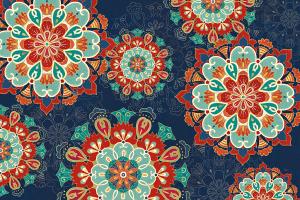 Folk Floral VIII Dark #47030 Folk Floral VIII Dark #47030