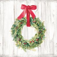 Woodland Holidays Wreath no Bird White #47613 Woodland Holidays Wreath no Bird White #47613