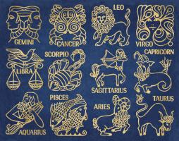 Whats Your Sign Blue Gold #47726 Whats Your Sign Blue Gold #47726