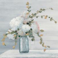 Morning Bouquet Blue Gray Crop #48421