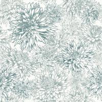 Flowers on White Contemporary Bright Pattern IIIB #48814 Flowers on White Contemporary Bright Pattern IIIB #48814