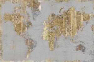 Gilded Map Light Gray #49128