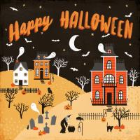 Spooky Village IV Happy Halloween #49229 Spooky Village IV Happy Halloween #49229