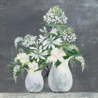 Later Summer Bouquet III White Vase #49537 Later Summer Bouquet III White Vase #49537