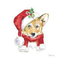 Holiday Paws VIII on White #50886 Holiday Paws VIII on White #50886