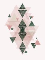 Pink Green Geometric #50988 Pink Green Geometric #50988