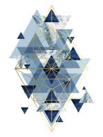 Navy Gold Geometric #51917 Navy Gold Geometric #51917