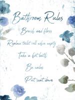 Floral Bathroom Rules #52104 Floral Bathroom Rules #52104