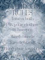 Patterned Bath Rules #52105 Patterned Bath Rules #52105