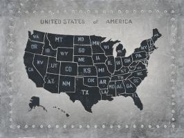 Riveting USA Map #53209 Riveting USA Map #53209