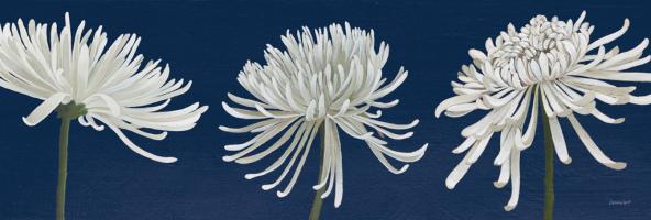 Morning Chrysanthemums V Dark Blue #53374 Morning Chrysanthemums V Dark Blue #53374