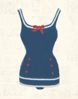 Retro Swimwear I Newsprint #54336 Retro Swimwear I Newsprint #54336