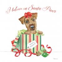 Holiday Paws II on White #54340 Holiday Paws II on White #54340