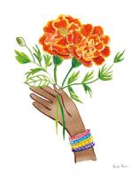 Floral Hand I No Design Tan #55191