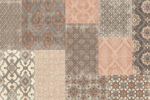 Venetian Patchwork I Orange Gray #55378 Venetian Patchwork I Orange Gray #55378