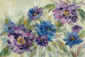 Bold Blue and Lavender Flowers #55650 Bold Blue and Lavender Flowers #55650