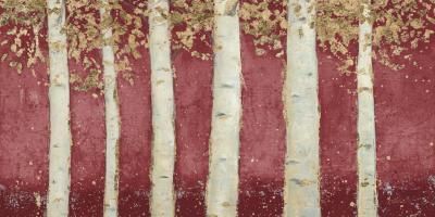 Magnificent Birch Grove Burgundy Crop #55871 Magnificent Birch Grove Burgundy Crop #55871
