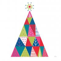 Geometric Holiday Trees I Bright #56252 Geometric Holiday Trees I Bright #56252