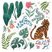 Jungle Love V White #56359 Jungle Love V White #56359