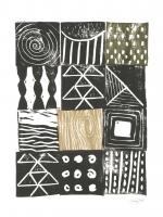 Block Print V Green Sand #56473 Block Print V Green Sand #56473
