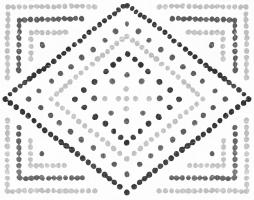 Daisy Dots Tile II Black #56944 Daisy Dots Tile II Black #56944