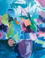Plum Floral Abstract #60950