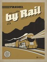 VINTAGE ADVERTISING TRAVEL BY RAIL TRAIN USA #JOEAND 116843 VINTAGE ADVERTISING TRAVEL BY RAIL TRAIN USA #JOEAND 116843