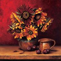 Sunflowers with Plums #ANG5009 Sunflowers with Plums #ANG5009