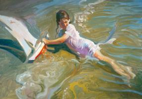 Girl With Boat #82140