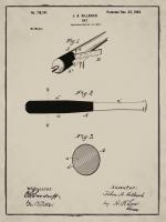 Bat, 1902-Tan #BE112913 Bat, 1902-Tan #BE112913