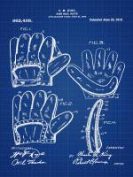 Baseball Glove, 1909-Blue II #BE112934 Baseball Glove, 1909-Blue II #BE112934
