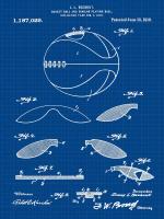 Basketball, 1916-Blue I #BE112941 Basketball, 1916-Blue I #BE112941