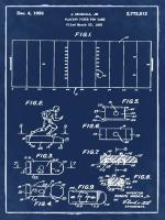 Football game piece, 1955-Blue #BE112960 Football game piece, 1955-Blue #BE112960
