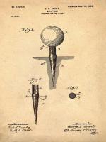 Golf Tee, 1899- Antique #BE113003 Golf Tee, 1899- Antique #BE113003