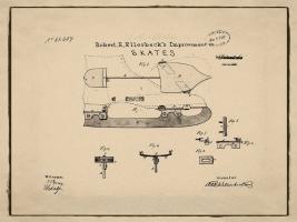 Ice Skates, 1867-Antique #BE113007 Ice Skates, 1867-Antique #BE113007
