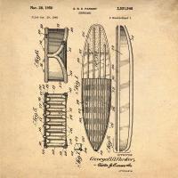 Surfboard, 1948-Antique #BE113011 Surfboard, 1948-Antique #BE113011