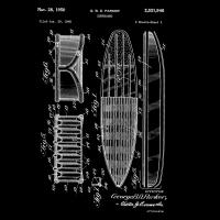 Surfboard, 1948-Black #BE113013 Surfboard, 1948-Black #BE113013